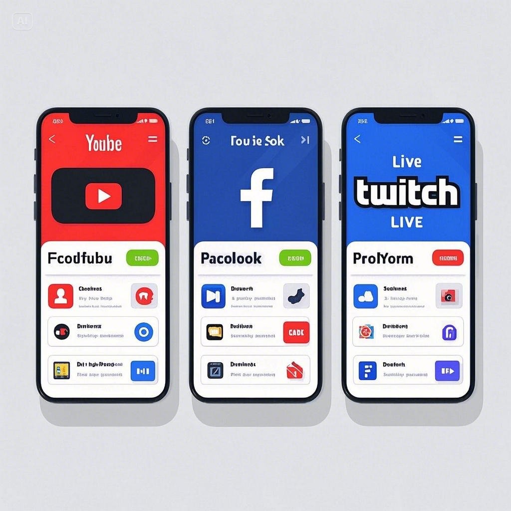 Perbedaan Live Streaming di YouTube, Facebook, dan Twitch